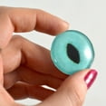 thumbnail image 1 of Bright Turquoise Cat Glass Eyes, 1 of 7