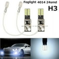 Bright Vehicle H3 6500K 24For Smd 4014 Driving Drl Lamp Led Bulb Car