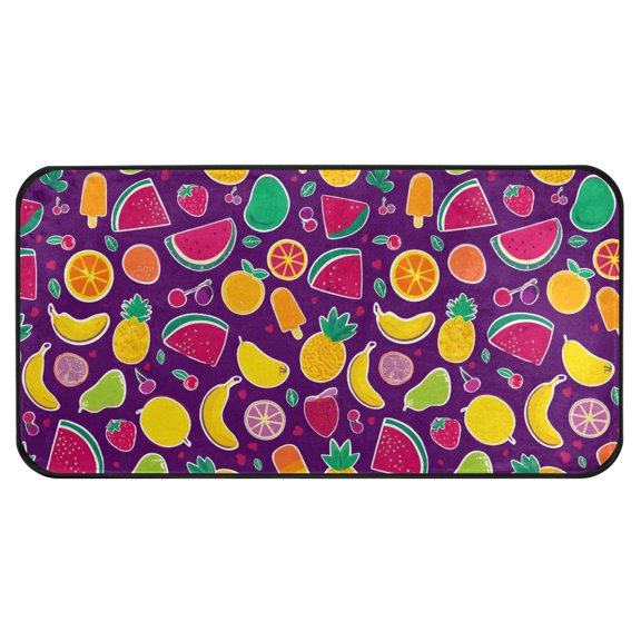 Bright Watermelon Pattern Kitchen Runner Rug 39x20 in Non Slip Absorbent Cushioned Laundry Bathroom