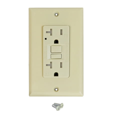 Bright Way GFCI20IV 20 Amp Ivory Tamper Resistant GFCI Outlet