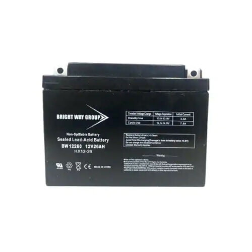 Bright Way Group SLA Battery 12v 26amp with an NB terminal - Walmart.com