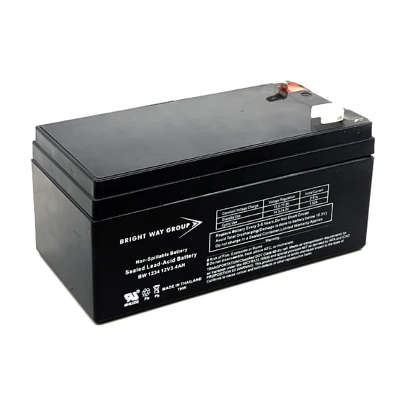 Bright Way Replacement Battery for E100T, E101T, E102T, E200T Monitor Data Electronics Medical Battery 12V 3.4A F1