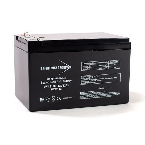 Bright Way Replacement Battery for Fire-Lite 40 BW 12V 12AH F2 Emergency Light