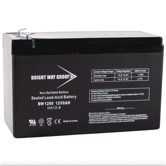 Bright Way Replacement Battery for Ryobi Mower Weed Eater 182391 12V 9AH F2 Lawn and Garden Battery