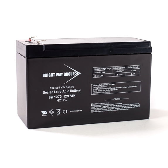 Bright Way Replacement Battery for SLA eZip Scooter eZip 1000 12V 7Ah Electric Scooter