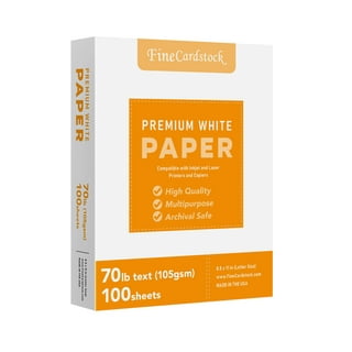 Pure White Paper - 8 1/2 x 11 LCI Felt 70lb Text - LCI Paper