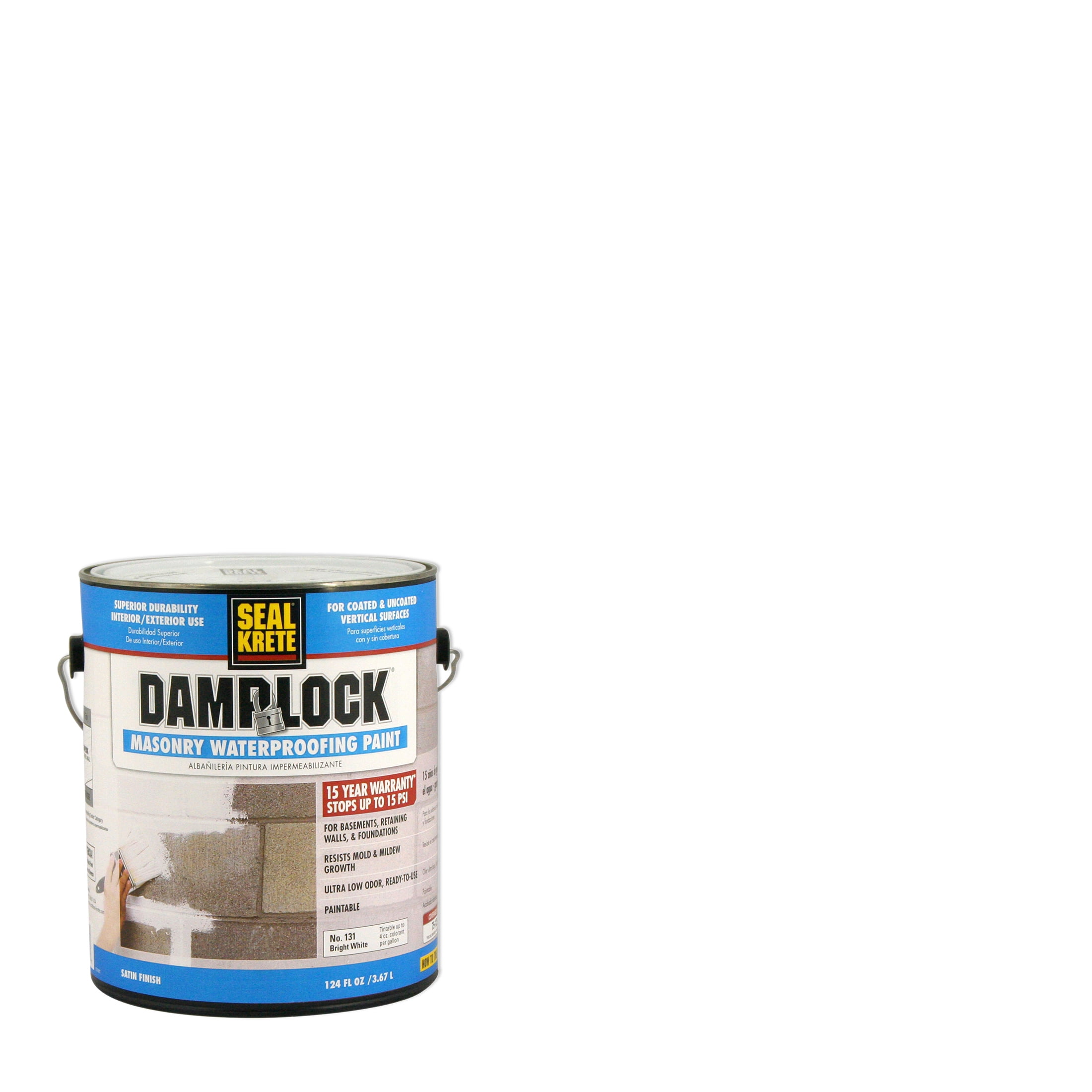 Bright White, Seal Krete Damplock Masonry Waterproofing Paint