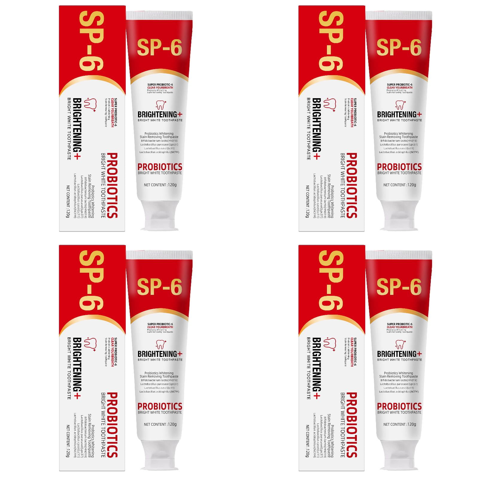 Bright White Toothpaste Super Probiotic 6 Deep Cleaning Care Toothpaste