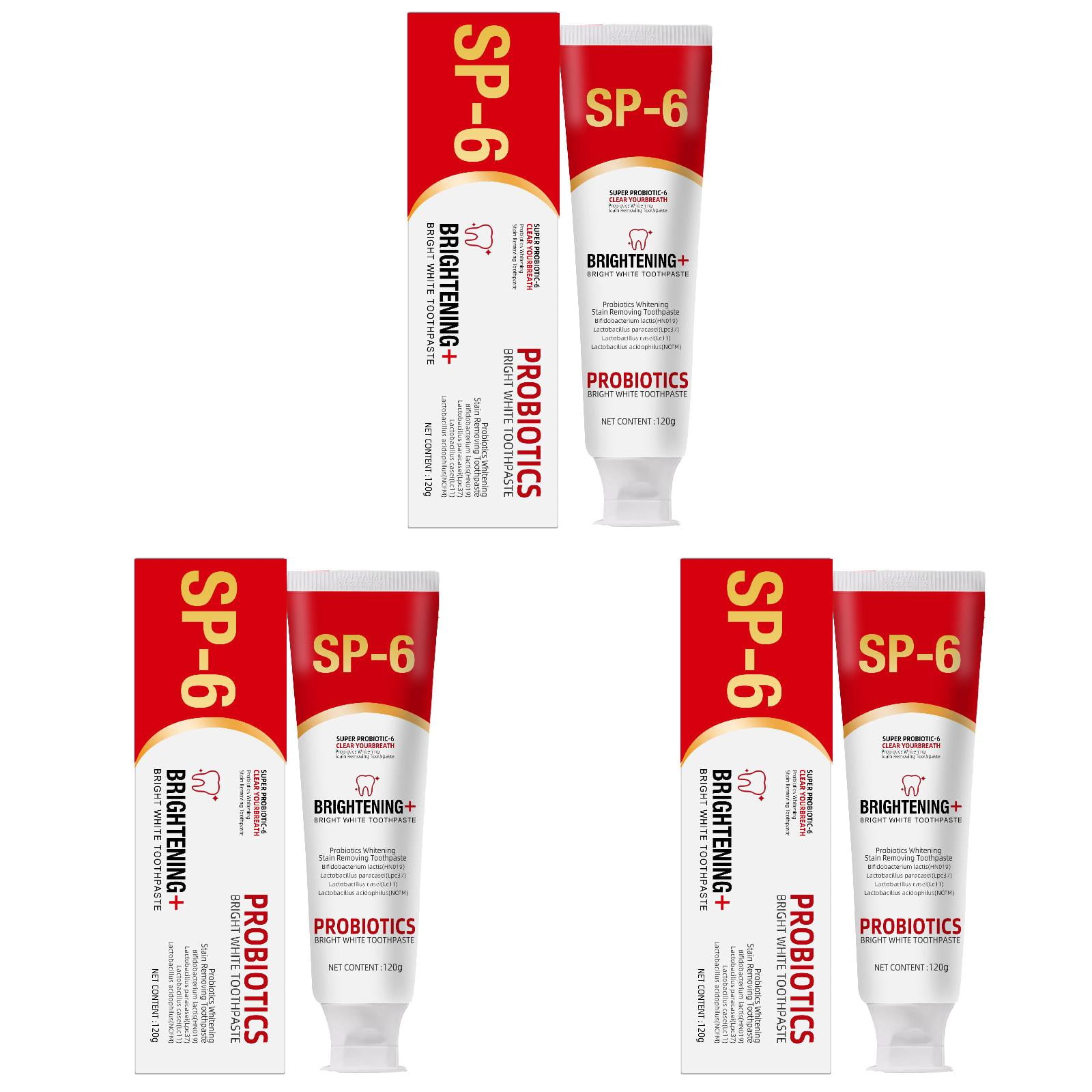 Bright White Toothpaste Super Probiotic 6 Deep Cleaning Care Toothpaste