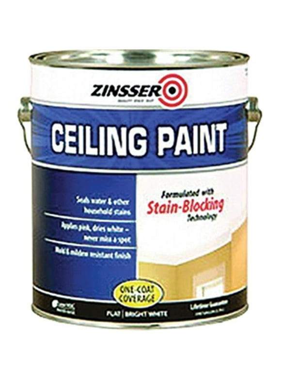 Bright White, Zinsser Ceiling Paint & Primer in One- 260967, Gallon