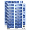 thumbnail image 1 of Bright Work Light Bulb Teacher Student School Sticker Set - Dark Blue - Gloss Finish - 2.00" Large, 1 of 7
