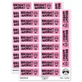 thumbnail image 1 of Bright Work Light Bulb Teacher Student School Sticker Set - Light Pink - Gloss Finish - 2.00" Large, 1 of 7