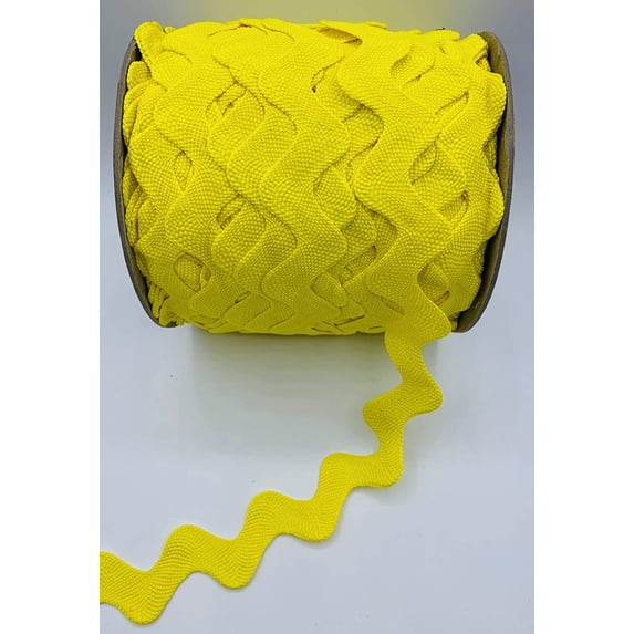 Bright Yellow 1-1/2" Giant Jumbo Ric Rac