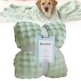 thumbnail image 1 of Bright Yellow Calming Dog Blanket, Soft Faux Rabbit Fur Emotional Support Security Blanket, Warm Comfortable Pet Throw for Cats & Dogs Indoor Outdoor Use, 100x150cm (39.37x59.60in), 1 of 8