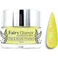 thumbnail image 1 of Bright Yellow Chunky Glitter Dip and Acrylic Nail Powder - Superstar - Fairy Glamor, 1 of 2