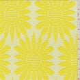 thumbnail image 1 of Bright Yellow Floral Crochet Lace, Fabric Sold By the Yard, 1 of 1