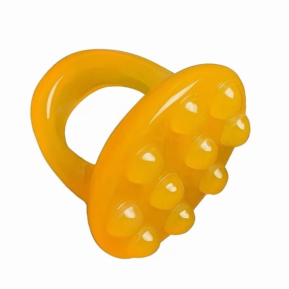 Bright Yellow Gua Sha Massage Tool - Ergonomic Oval Design for Ultimate Relaxation and Acupoint Stimulation