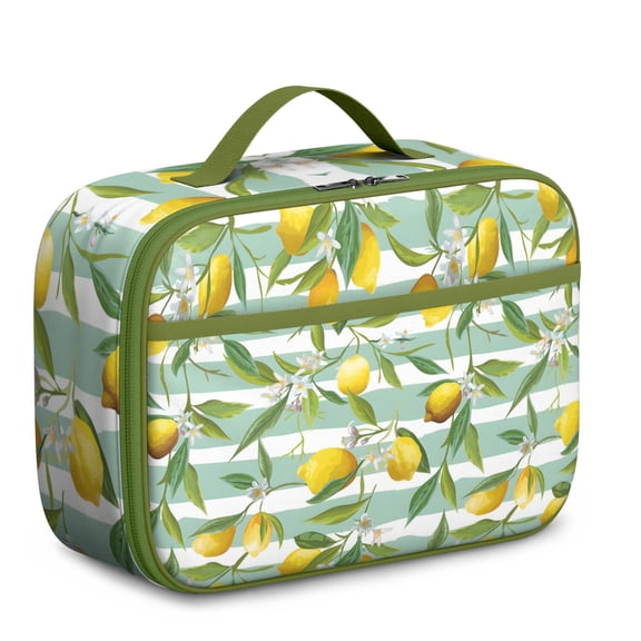 Bright Yellow Lemon Lover Lunch Bag - 8-Hour Fresh Food Storage, Compact & Leakproof Design
