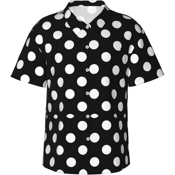 Bright Yellow Lemons Mens Hawaiian Shirt Short Sleeve Casual Button Up Tropical Summer Beach Shirt