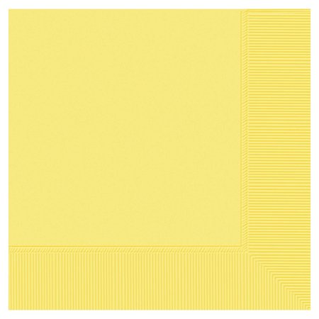 Bright Yellow Solid Paper Napkins - 20pc