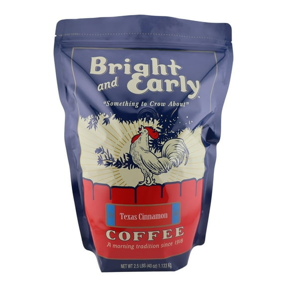 Bright and Early Coffee Texas Cinnamon Ground 2.5 lb. Bag Medium Roast
