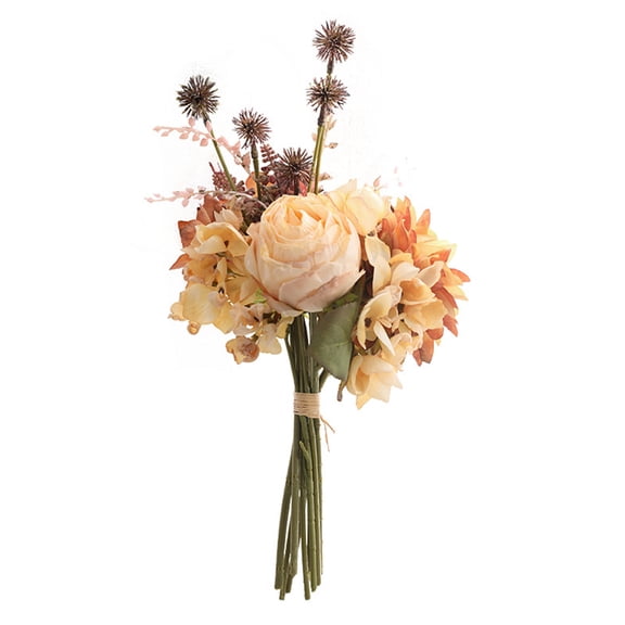 Bright-colored Artificial Flower Exquisite No Withering Faux Silk Flower Simulation Rose for Home
