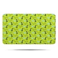 thumbnail image 1 of BrightGreen Cartoon Dinosaurs Leaves Pattern Bathroom Rugs Mat,Non Slip Microfiber Bathroom Rug,Rubber Backing,Soft Bathroom Mats for Bathroom Floor,Tub and Shower,17x30in(43x75cm), 1 of 5