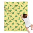 thumbnail image 1 of BrightGreen Cartoon Dinosaurs Silhouettes Pattern Blanket,Comfortable Soft Lamb Wool Throw Blanket,All Season,Warm Lightweight Blankets for Sofa Bed Couch Living Room Chair,30"x40", 1 of 4