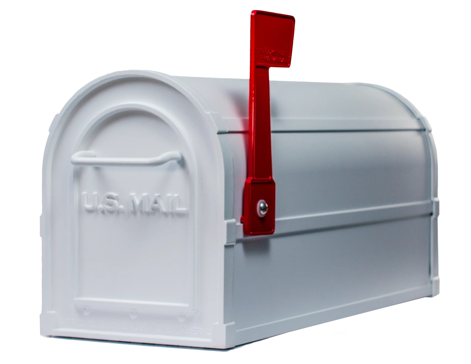 BrightLight Brand New 2 Door Mailbox, Heavy Duty Aluminum, Powder Coated, Rust Proof, White
