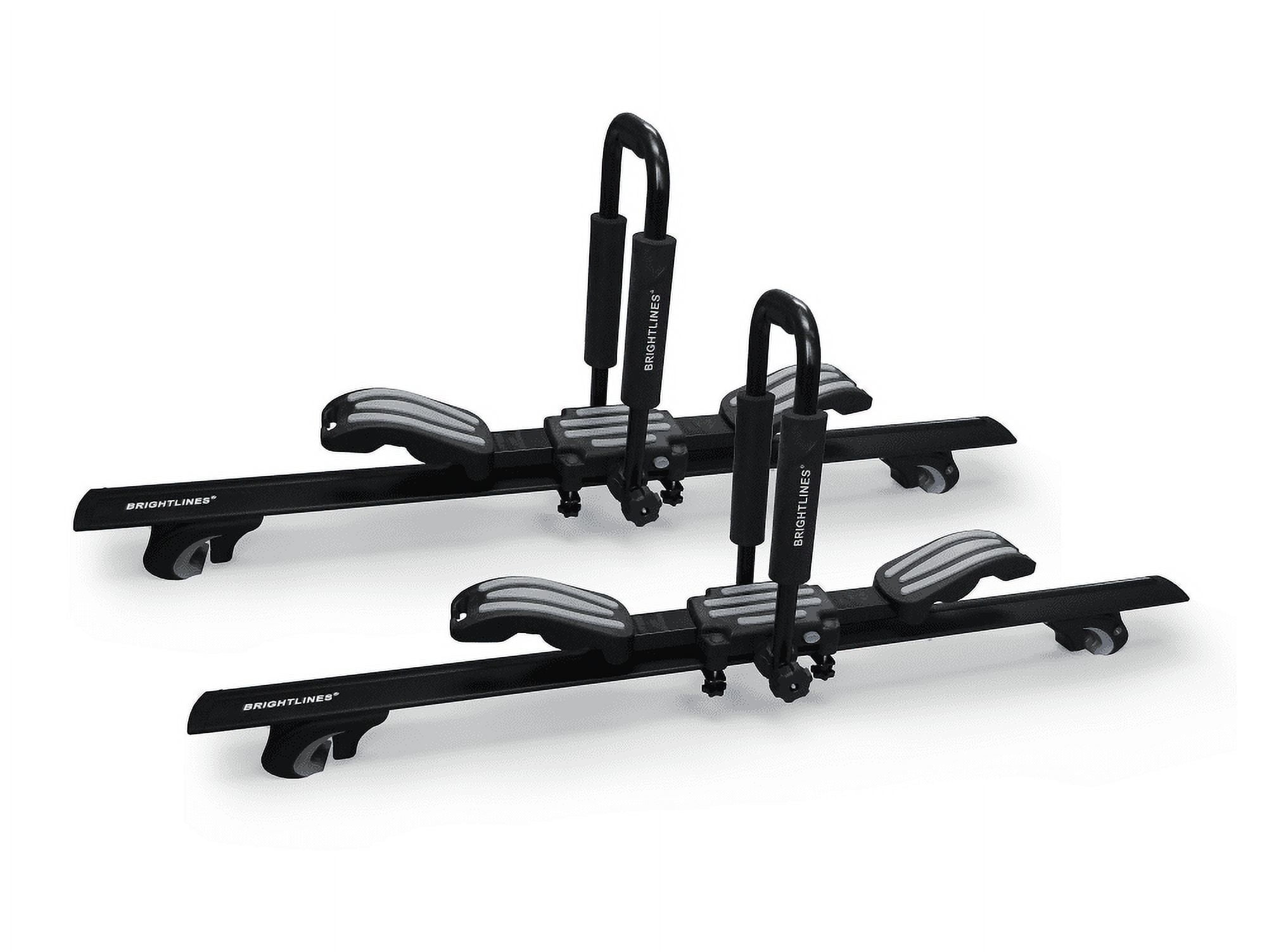 Roof Rack Wing BrightLines All Black Heavy Duty 220 lbs Wing Shaped Universal ...