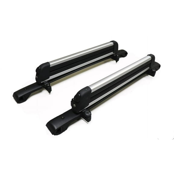 BrightLines Cross Bar Ski Rack Combo Compatible with Sabaru Crosstrek 2013-2017 & Impreza 2012-2016