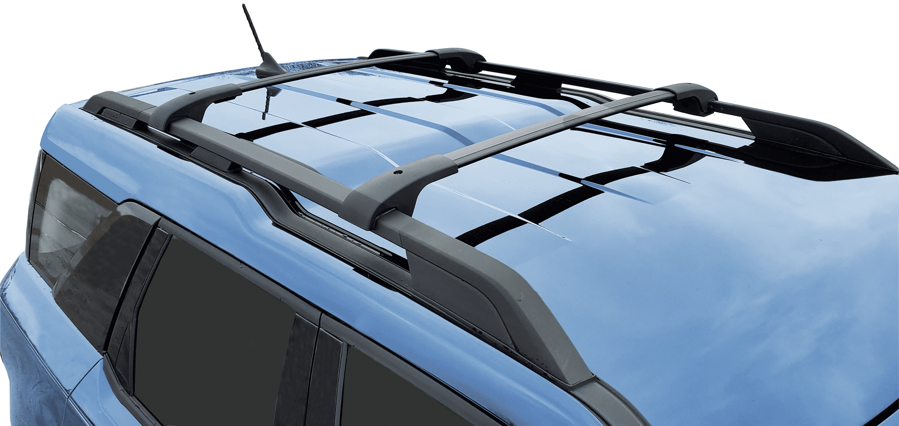 BrightLines Customized Crossbars Roof Racks Compatible with 2021-2026 Ford Bronco Sport Base & Big Bend Models a Set of 2pcs, Black Aluminum Top Cargo Rack
