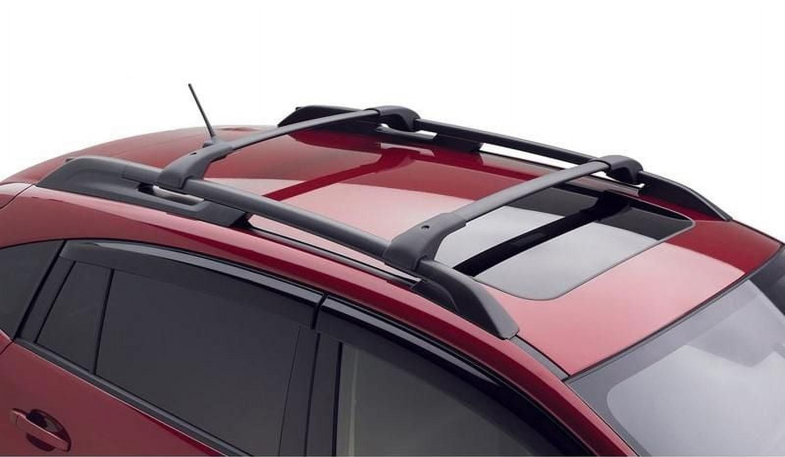 BrightLines Easy To Install Roof Rack Crossbars 150 lbs, Aluminum Black