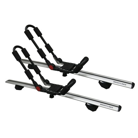 BrightLines Roof Cross Bars & Kayak Rack Compatible with Chevy Traverse 2018-2025