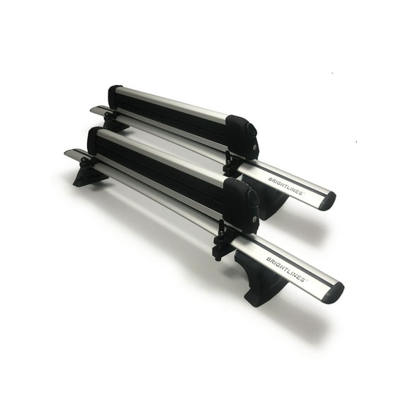 BrightLines Roof Rack Cross Bars Ski Rack Combo Compatible with Honda CRV Without Roof Rail 2012-2026 (up to 4 Skis or 2 Snowboards)