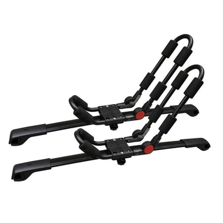 BrightLines Roof Rack Crossbars Kayak Rack Combo Compatible with Subaru Forester 2014-2018