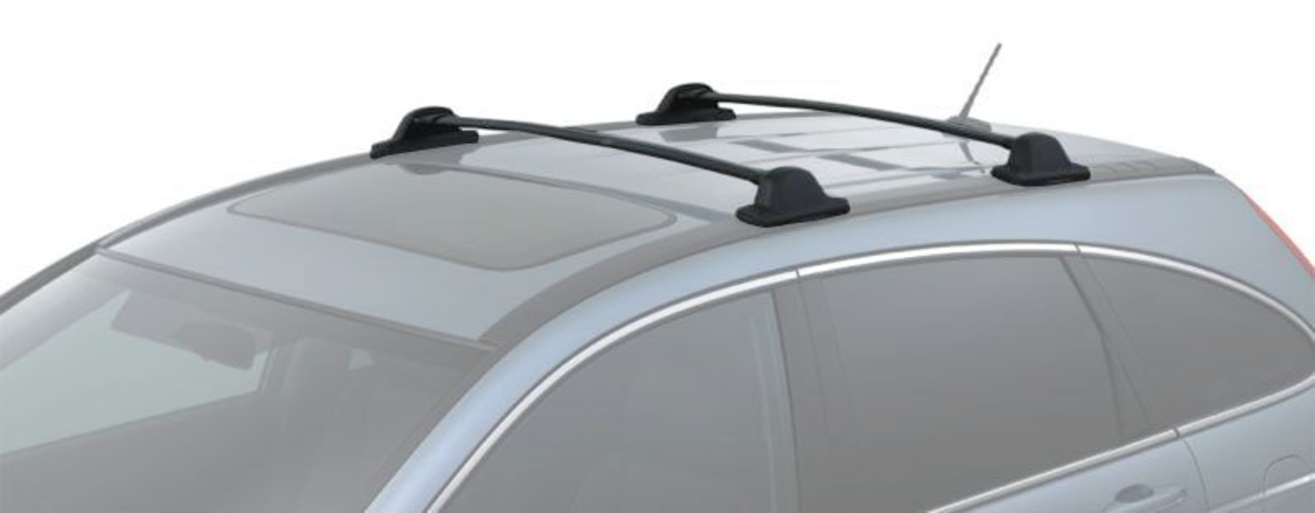 BrightLines Roof Rack Crossbars Roof Bars Replacement for Honda CR-V 2007 - 2011 for Kayak Luggage Ski Bike Carrier, Black Aluminum Top Cargo Rack