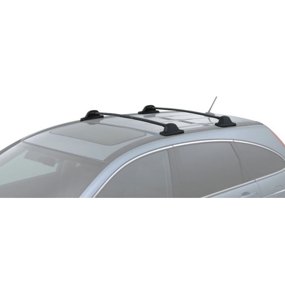 BrightLines Roof Rack Crossbars Roof Bars Replacement for Honda CR-V 2007 - 2011 for Kayak Luggage Ski Bike Carrier, Black Aluminum Top Cargo Rack