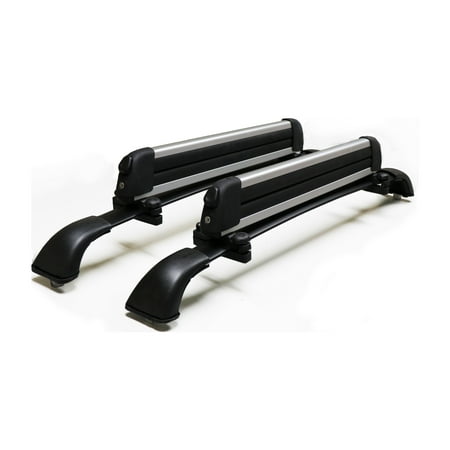 BrightLines Roof Rack Crossbars Ski Rack Combo Compatible with Toyota Highlander Limted Platinum XLE Limited SE 2014-2019