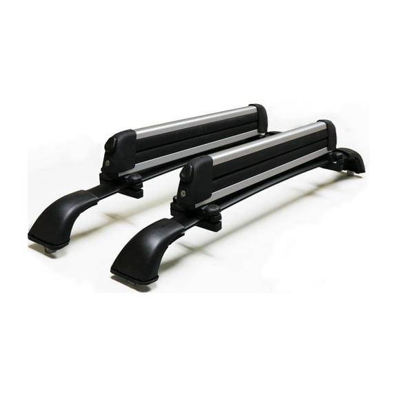 BrightLines Roof Rack Crossbars Ski Rack Combo Compatible with Toyota Highlander Limted Platinum XLE Limited SE 2014-2019