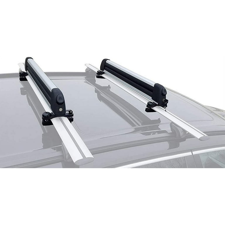BrightLines Universal Ski/Snowboard Racks Carriers (6 Pairs Skis or 4  Snowboards) Fit Most Wing/Oblate/Square/Oval Crossbars 