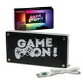 thumbnail image 1 of BrightSide "Game On!" RGBIC Wall Mounted Neon Sign - 11.8" Width x 5.9" Height, Glossy Finish, 1 of 8