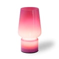 thumbnail image 1 of BrightSide Pink Little Glass Battery Lamp - 8.5" LED Table Lamp with Translucent Glass Construction, 1 of 5