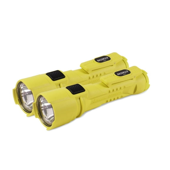 BrightStar Razor FSL Dual Light LED Flashlight 2-pack, 325 lumens, Waterproof, Intrinsically safe