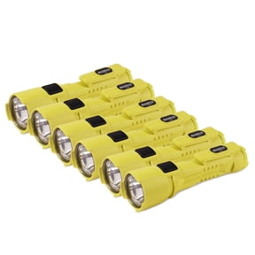 BrightStar Razor FSL Dual Light LED Flashlight 6-pack, 325 lumens, Waterproof, Intrinsically safe