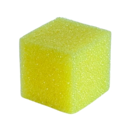 Brightbox Kitchen Cube Scratch Free Odor Free Scrubber Sponge, 1 Count, Yellow