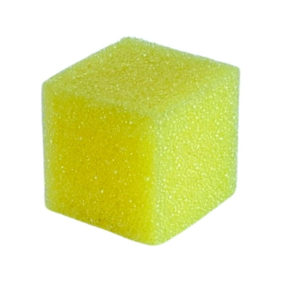 Brightbox Kitchen Cube Scratch Free Odor Free Scrubber Sponge, 1 Count, Yellow