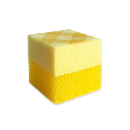 Bright Box Scrub + Wipe Cube, 1ct – Yellow, Scratch-Free & Long-Lasting