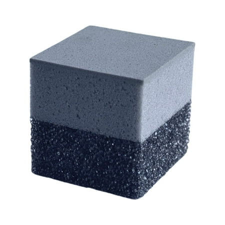 Brightbox Kitchen Scrub + Wipe Cube Scratch Free Odor Free Long Lasting Sponge, 1 Count Charcoal