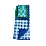 Bright Box Blue Microfiber Kitchen Set, 3pc   Dish Mat, Sponge & Towel